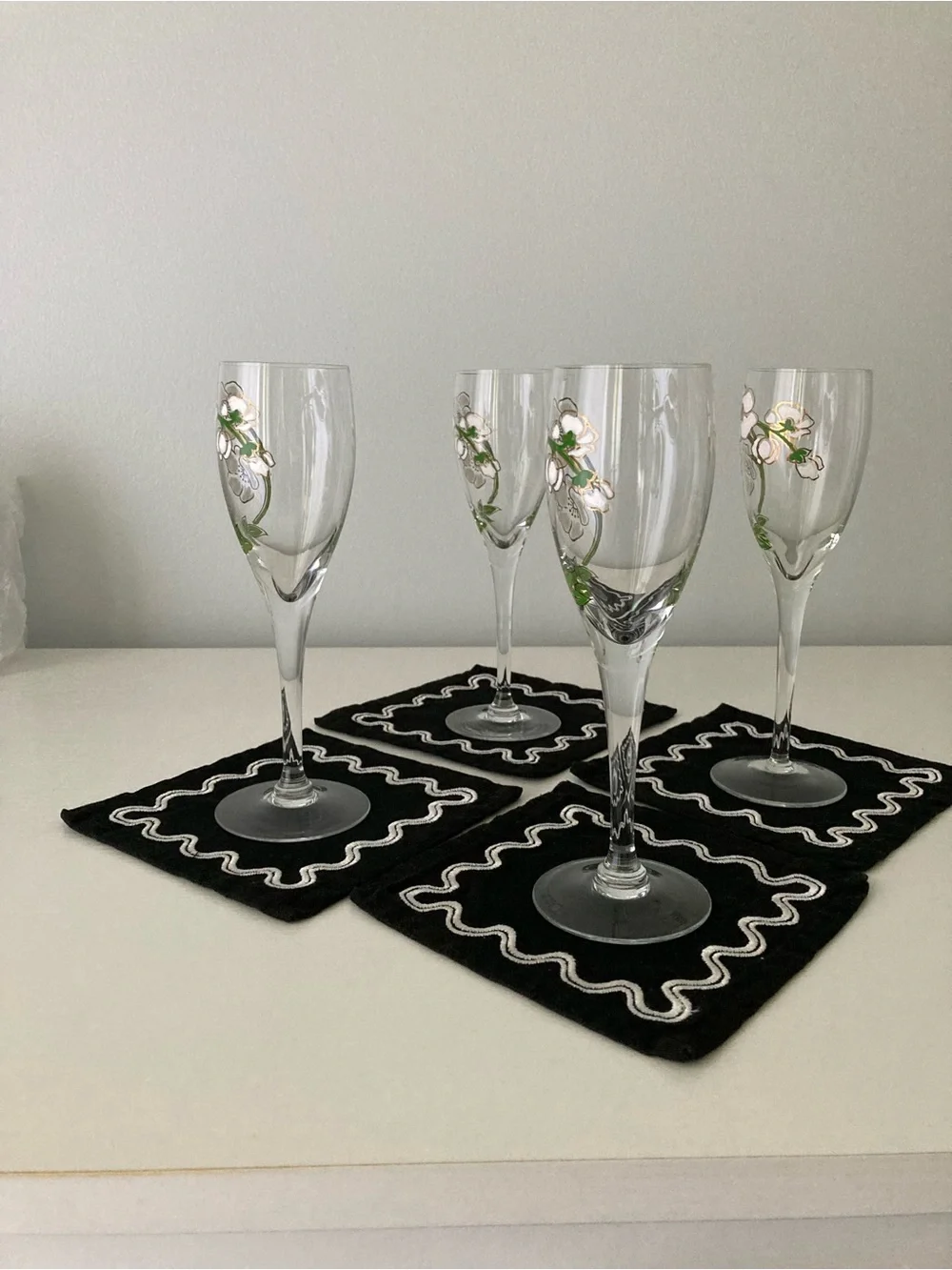 Perrier-Jouet champagne flutes